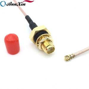 Câble coaxial RF Pigtail IP68 étanche SMA femelle traversant le panneau vers UFL, RG178, 10 cm, en laiton plaqué or, pour module <span class=keywords><strong>WiFi</strong></span> GPS 4G - Product Image 2