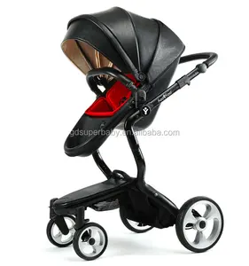 Mode PU Leder Kinderwagen 2 in 1 Reises ystem und Stuben wagen