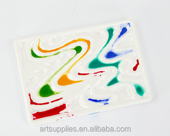 Керамическая фарфоровая палитра, палитра акварельных красок