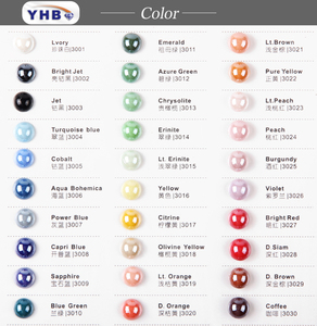 2025 yhb ชุดเดรสไข่มุกพลอยเทียมทรงหลวมไข่มุกเรซินหลังแบนสีม่วงพร้อมกาว - Product Image 6