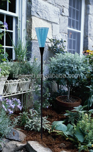 Herramienta decorativa de jardín con medidor de lluvia de plástico transparente aguamarina con palo de Metal para suministros de jardín - Product Image 5