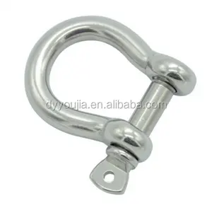 Mini <span class=keywords><strong>manille</strong></span> à arc en acier inoxydable, équipement de marine, 10 pièces - Product Image 1