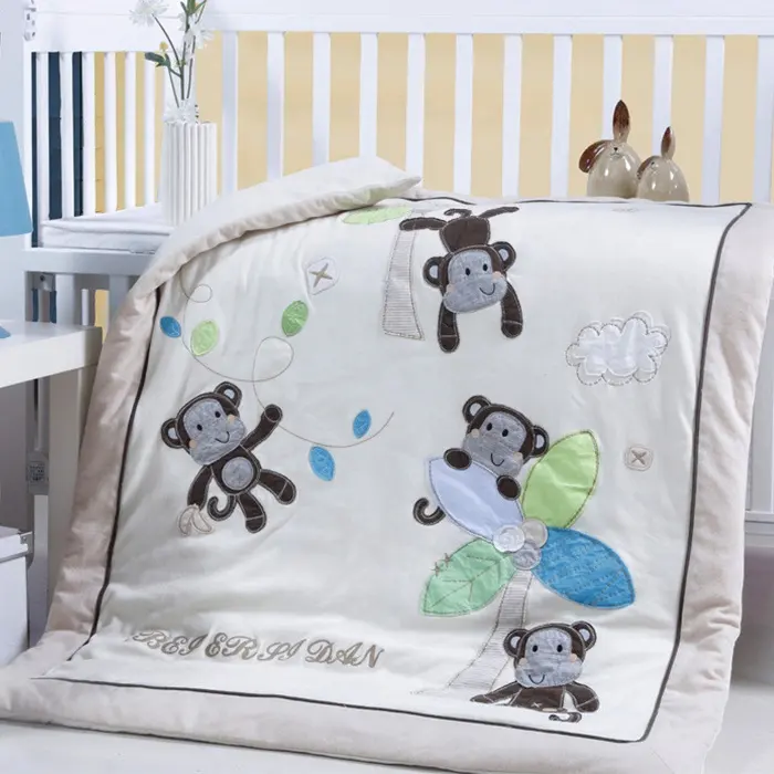 Embroidered Baby Personalised Bedding Sets Gifts Baby Bedding 