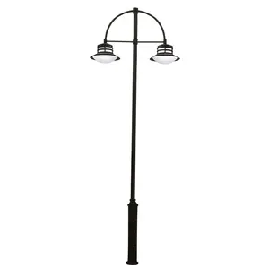 Steel pole antique cast iron lamp post for lighting