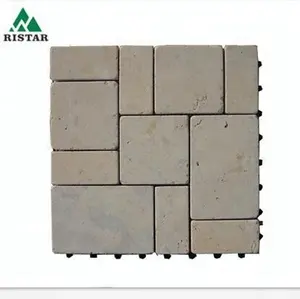 用于室外地板的石材联锁甲板瓷砖
