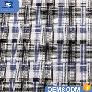 63% Poliestere 35% viscosa 2% elastan miscela materiale flanella blu navy disegno atto a soddisfare vestito di pantaloni degli uomini tessuto della giacca sportiva - Product Image 3