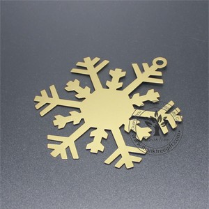 Vakantie outdoor decoratie gestanst sneeuwvlok metalen Kerst ornament - Product Image 1