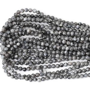 Natuurlijke gladde Larvikiet Zwarte Labradoriet edelsteen losse kralen voor het maken van sieraden handgemaakte ambachten 4mm 6mm 8mm 10mm 12mm 14mm - Product Image 5
