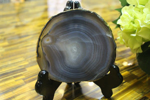 Doğal Taş Türü akik taşı Dilim bardak altlığı takımı/fincan altlığı/Sanat Zanaat - Product Image 4