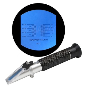 Sistema de aquário vermelho de mão 0-40%, refratômetro óptico de salinidade marinha portátil atc medidor de gravidade específico - Product Image 1