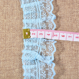 Vente en gros dentelle plissée à volants <span class=keywords><strong>3D</strong></span> pli maille tulle dentelle <span class=keywords><strong>tissu</strong></span> bricolage volants dentelle pour accessoires de vêtement - Product Image 3