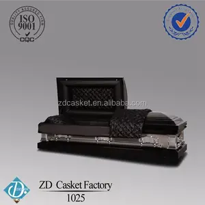 Black american style casket from china 1025