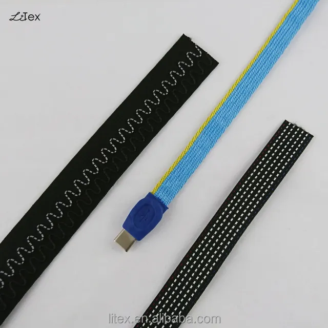 Cable de cinta de tela con cable para ropa