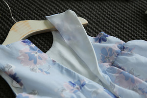 Alibaba Negozio On-Line della ragazza Ultimi Disegni di Modo <span class=keywords><strong>Elegante</strong></span> Fiore abito Senza Maniche - Product Image 3