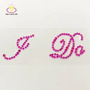 Colorful Wedding Shoe Decoration Bridal Bling Rhinestone Decal I Do Adhesive Letter Stickers