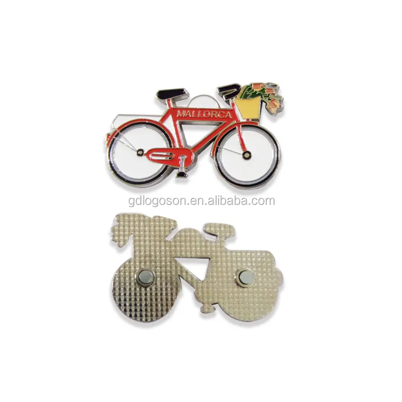 مغناطيس دراجة هوائية, مغناطيس دراجة تذكارية معدني مخصص من إسبانيا مايوركا معدن لا Bicicleta مركبة على شكل دراجة مغناطيس الثلاجة