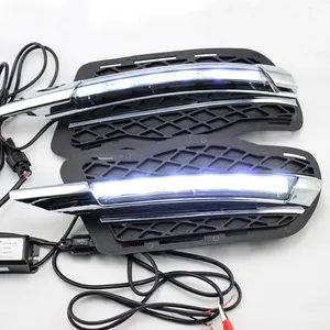 Winauto Khusus Lampu LED Siang Hari Lampu Kabut DRL untuk Benz C Class W204 2008-2010