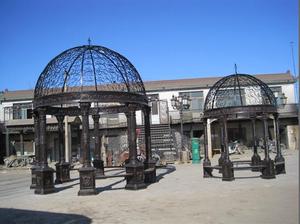 Gazebo de jardin en <span class=keywords><strong>fer</strong></span> <span class=keywords><strong>forgé</strong></span> antique <span class=keywords><strong>pas</strong></span> <span class=keywords><strong>cher</strong></span> avec toit en métal - Product Image 5