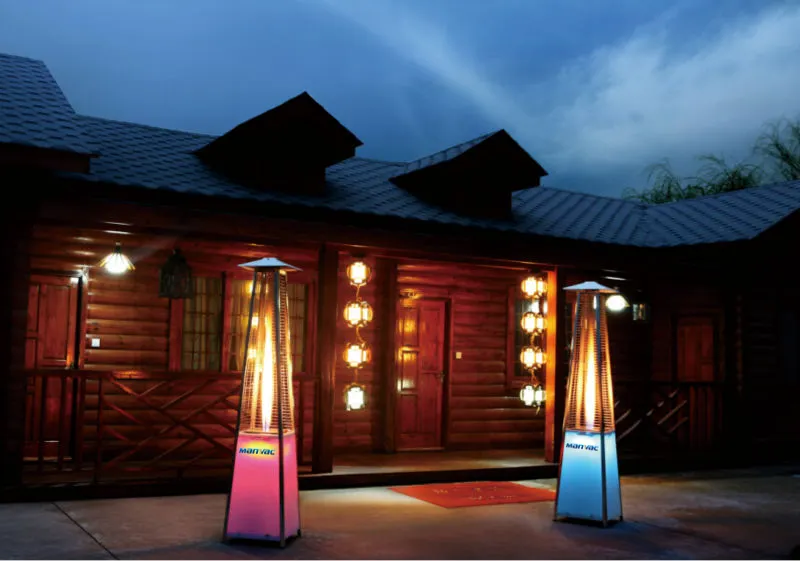 CE Outdoor Colorful Pratica Commerciale del LED Premium Patio Riscaldatori A Gas