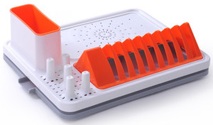 Large Size Plastic <strong>Dish</strong> Drying <strong>Rack</strong> <strong>with</strong> <strong>Tray</strong> Kitchen Holder Drying Organizer <strong>Dish</strong> <strong>Rack</strong> - Product Image 4