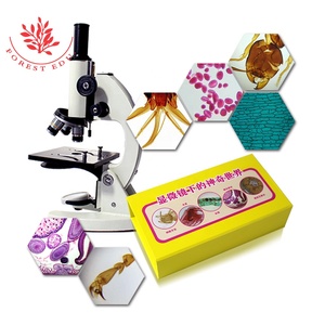 Diapositivas preparadas Caja de regalo Cabeza vertical Microscopio introductorio para estudiantes - Product Image 4