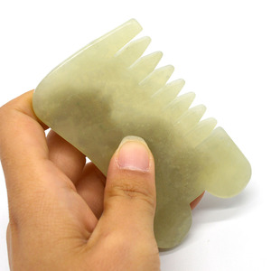 Peigne <span class=keywords><strong>de</strong></span> massage en <span class=keywords><strong>jade</strong></span> Xiuyan, outils <span class=keywords><strong>de</strong></span> soin du visage Gua Sha - Product Image 4