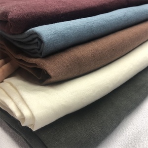Bande française délavée à pierres précieuses, tissu 100% lin, haute qualité, pour vêtements - Product Image 1