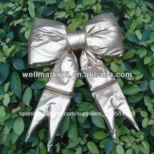 24" gigante de hojaldre de oro al aire libre de <span class=keywords><strong>la</strong></span> decoración de vacaciones arco - Product Image 1