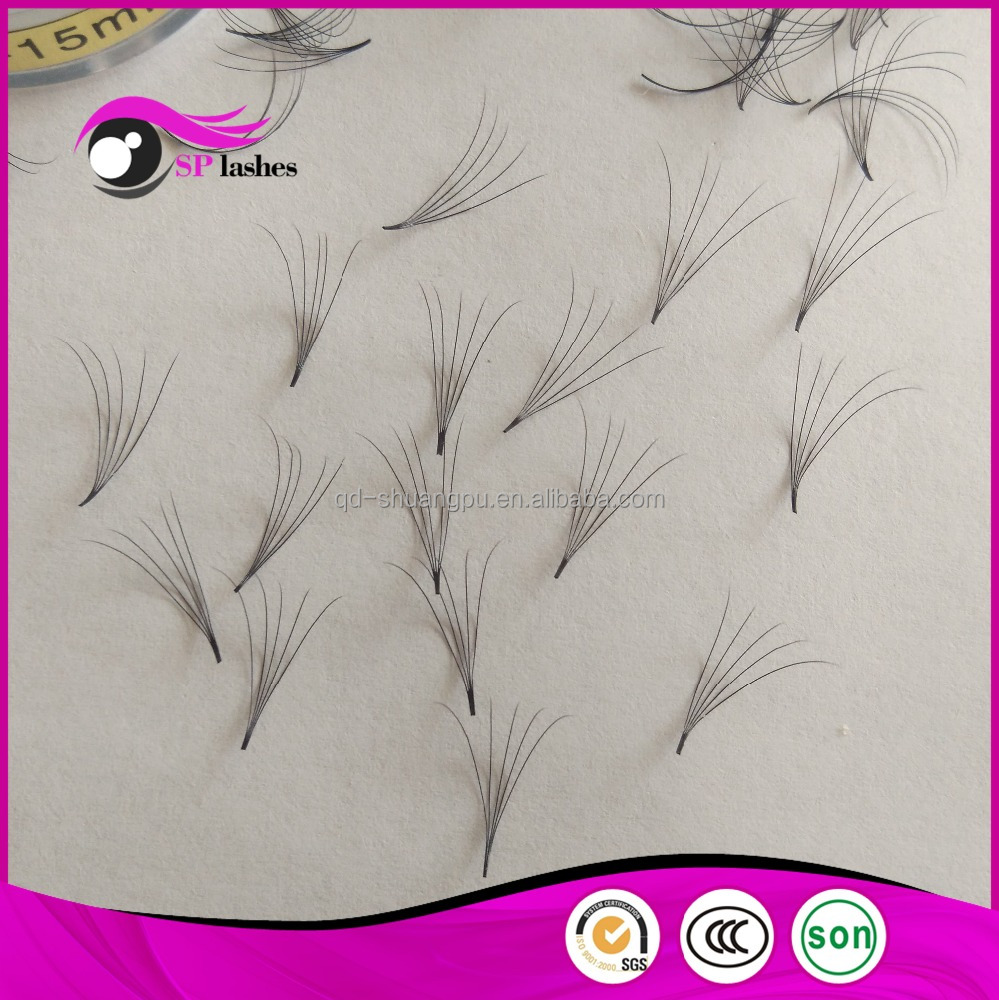 Premade Fans Volume Lâche Cils Lâche 3D 4D 5D Pbt Coréen synthétique Faux Cils Extensions En Vrac 2D 3D 4D 5D Volume Cils