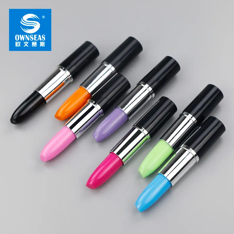 Новинка, забавный пластиковый рекламный подарок в форме губной помады, шариковая ручка для детей