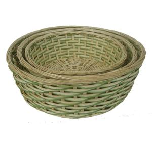 Cesta de almacenamiento tejida de bambú hecha a mano de Vietnam con patrón decorativo para cocina o uso de recuerdo Producto de artesanía de Bambú - Product Image 1