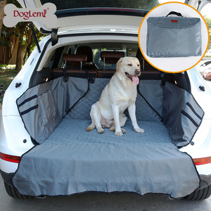 Premium Luxus Haustier Hund Autos itz bezug Wasserdichte <span class=keywords><strong>SUV</strong></span> Boot Kofferraum Matte Solid Pattern Stoff Haustier Bett für Reisen Moderner Stil für Katzen - Product Image 5