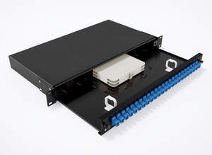 Redes PON 1U 19 "48 núcleo SC/LC estante montaje fijo Panel de conexiones de fibra óptica caja de terminación - Product Image 5