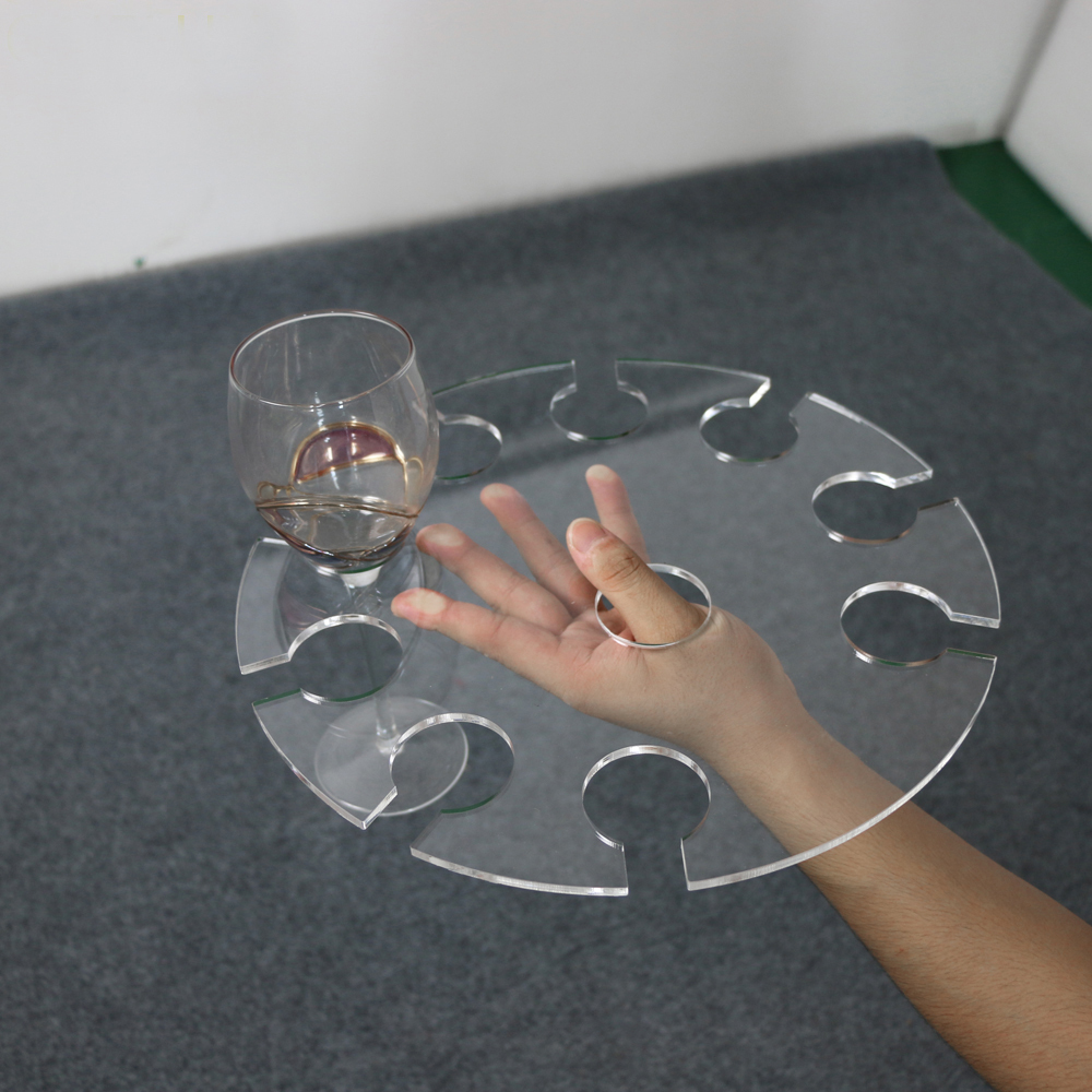 Support 2 Niveaux Pour 10 Flûtes à Champagne En Acrylique Transparent – Tour à Champagne Pour Fêtes Et Comptoirs