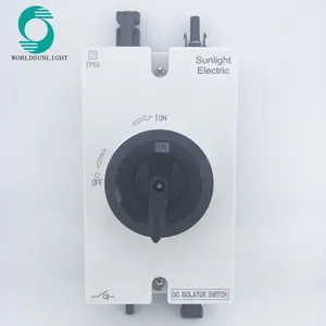 IP66 3 Monophasé D'énergie Solaire PV Extérieur Isolant Rotatif Disconector 2P 4P 1000V commutateur d'isolateur 32 ampères isolateur