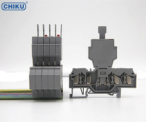 6.3A 250V दीन रेल घुड़सवार के साथ फ्यूज टर्मिनल ब्लॉक, disconnector टर्मिनल ब्लॉक - Product Image 3