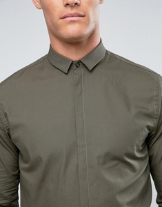 KY all'ingrosso formale di alta qualità da uomo manica lunga Bluff collo a punta <span class=keywords><strong>Skinny</strong></span> Fit 100% camicie da lavoro in cotone - Product Image 2