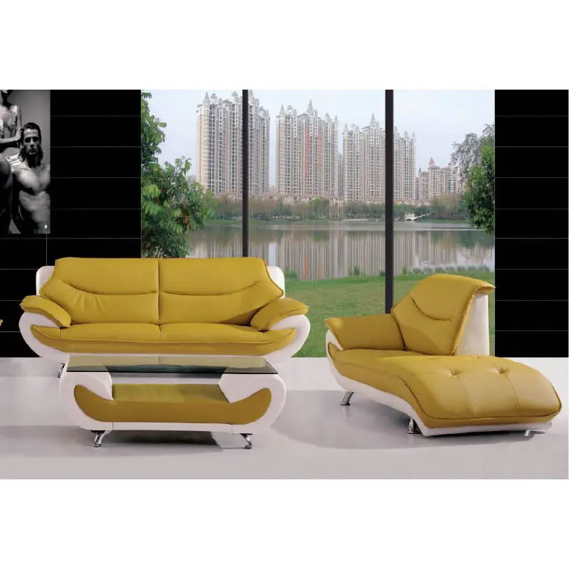 Hot Sale New Design Sofa Furniture 3+2+Chaise Lounge 7-Seater Leather Sectional Sofa Set