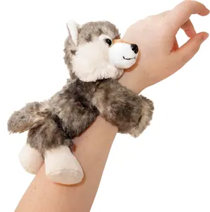 Promotional Huggers Slap Bracelet Plush Toy Slap Wristband Novelty Stuffed Animals for Kids