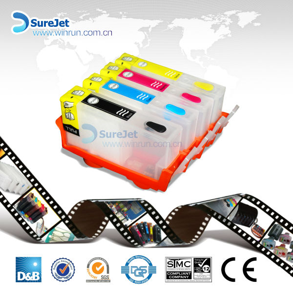 Amazon.com: UniPrint 4pcs para HP 670 hp670 cartuchos de tinta vacías  recargables con chip permanente trabajo en Deskjet 3525 4615 4625 5525 6525  : Productos de Oficina