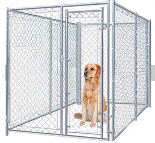 Large Galvanized Steel Dog Kennel Durable Easy Assembly