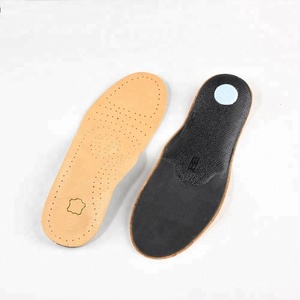 Échantillon gratuit semelles intérieures confortables en cuir pour hommes, semelles <span class=keywords><strong>orthopédiques</strong></span> en cuir pleine longueur en mousse de latex antimicrobienne - Product Image 1