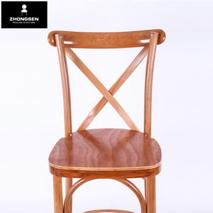 Chaises de tabouret de Bar à dos croisé de couleur <span class=keywords><strong>Nautre</strong></span> pour Bar d'hôtel et de Restaurant - Product Image 2