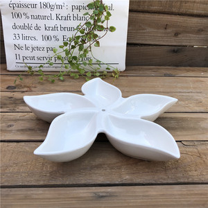 Neues Design 5-fach Seestern Keramik Snacks Platte und Kuchen platte für die Hochzeit - Product Image 1
