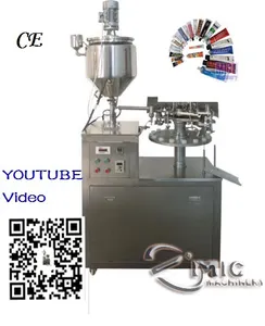Micmachinery fabricación Venta Directa semi automática de aluminio tubo de llenado máquina con certificación CE