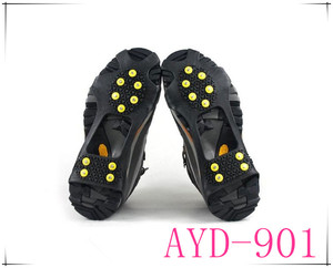Ayd 2013 vente chaude 10 pointes anti- glissement. ice grip couvre chaussures à crampons - Product Image 1