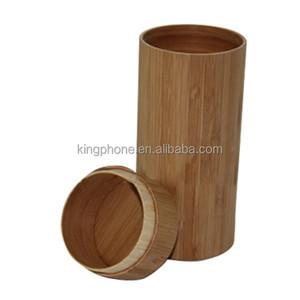 Boîte en bois cylindrique artisanale OEM pour lunettes de soleil, emballage cylindrique polyvalent, boîtes de rangement et caisses de rangement - Product Image 2