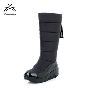 2018 nuovo design stivali da neve impermeabili scarpe da <span class=keywords><strong>donna</strong></span> caldi stivali invernali alla caviglia - Product Image 2