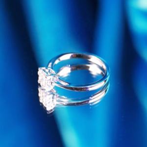 卸売ジェムストーンクリアジルコン925シルバー1カラットダイヤモンドリング - Product Image 6