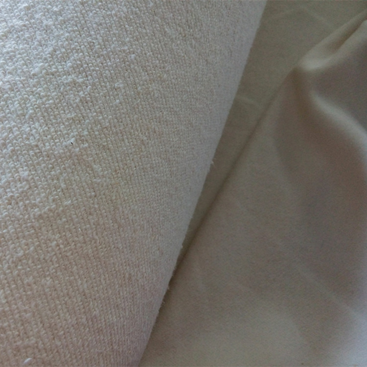 french terry hemp fabric 55% hemp 45% organic cotton fabric